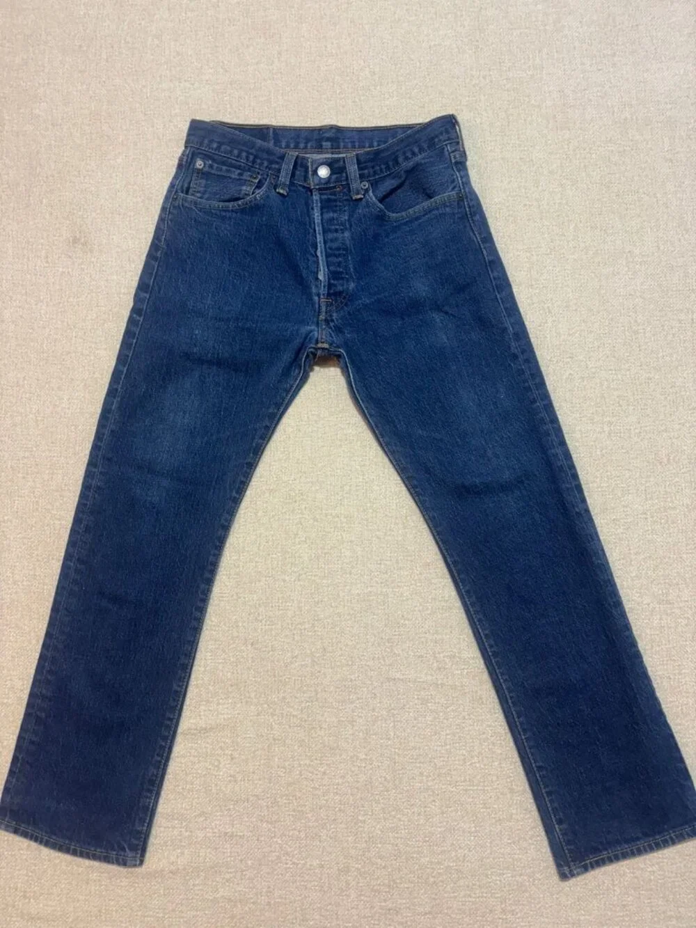 Levi's 501 Original Fit Button Fly Dark Wash Jeans W32 L30